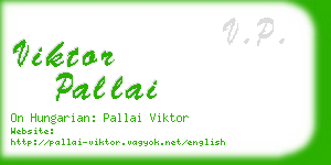 viktor pallai business card